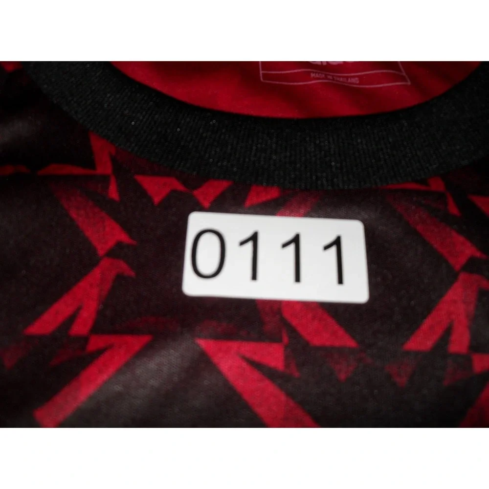 Adidas‎ Soccer Jersey Manchester United Tezos Red Black Aeroready Mens Size XXL - Picture 7 of 7